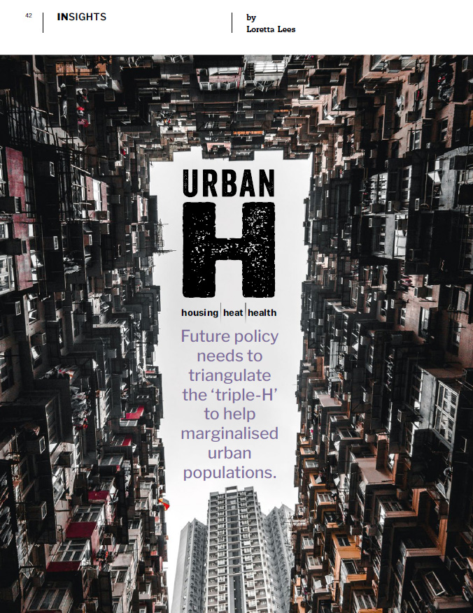 Urban H: Housing, Heat and Health