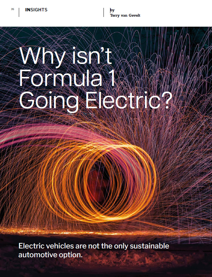 Why isn’t Formula 1 Going Electric?