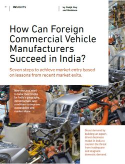 How Can Foreign Commercial Vehicle Manufacturers Succeed in India?